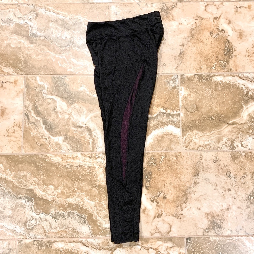 RION Black Mesh Detail Full Length Leggings - Picture 9 of 9